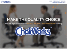 Tablet Screenshot of chairworks.com